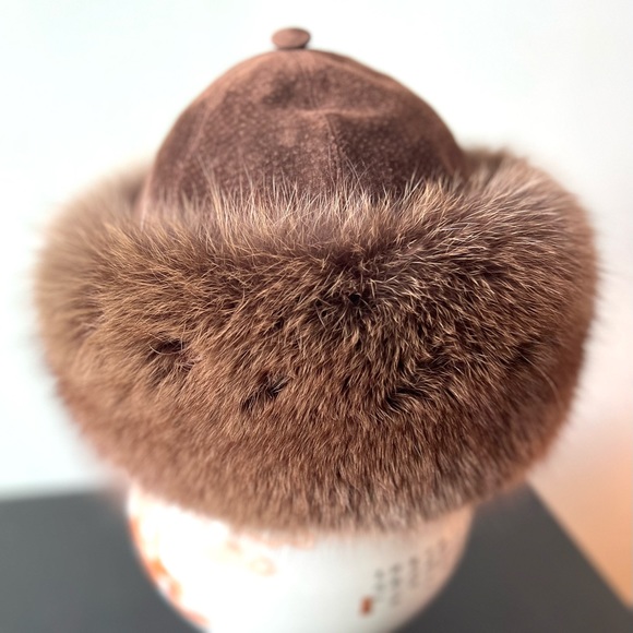 Giorgio Armani Sable Fur Coat & J. Mendel Hat Made to Match in Paris - Size 6ish - Picture 5 of 7